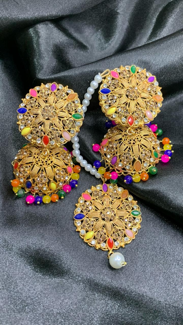 jhumka bindiya set